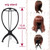 Wig Stand, Wig Head, Portable Wig Holder Wig Head Stand for All Wigs Travel Hair Stylist Gifts for Women 2PC