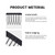 Jozlynn 12pcs Wig Comb Clips to Secure Synthic Wigs 6 Teeth Wigcomb Set for Women Making Wig Caps and Hairpieces(Black)