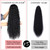 fashion icon hair Long Curly Drawstring Ponytail Extension 24Inch Corn Wave Clip in Ponytail Extensions Synthetic Hairpiece for Black Women (1#)