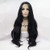 xiweiya Black Wig for Women 1b# Long Natural Wavy Free Part Synthetic Lace Front Wig Heat Resistant Fiber Hair Lace Front Wigs Half Hand Tied 13 * 3
