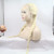 xiweiya 613# Blonde Braided Wig Long Honey Blonde Double Dutch Braid Lace Front Wig with Baby Hairs Golden Braids Heat Resistant Fiber Hair Middle Pa