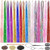 Hair Tinsel Kit with Tools 16 Colors 8000 Strands Fairy Hair Tinsel Heat Resistant Sparkling Shiny Tinsel Hair Extensions 48 Inch Colorful Hair Tinse
