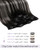 LaaVoo Human Hair Clip in Ombre Off Black to Silver Grey Hair Extensions Clip ins Black Balayage Clip in Hair Extensions Real Human Hair Short Silky