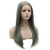 MX angel Heat Friendly Fiber Lace Front Natural Long Straight Dark Green Gray Lace Wig