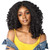 Sensationnel Curls Kinksandco Lace Wig - Money Maker Wide Lace Part Wig with Natural Preplucked Hairline for Natural 3C to 4C Hair Textures (1 JETBLA