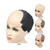 YANTAISIYU U Part Lace Wig Cap for Making Wigs Stretch to Ear Weaving Wig Cap with Adjustable Straps for Women (Black L 23 Inch)