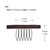 YTBYT 24 Pcs Wig Combs to Secure Wigs 6-Teeth Wig Cap Clips Hair Accessories Tools for Hairpiece Making (Dark Brown)