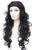 Wiginway 3/4 Band Headband wig Women's Dark Black Long Curly Wigs for Women ladies wigs