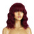 BERON 14 Inches Red Wig Short Curly Wigs Wine Red Wigs with Bangs for Women Synthetic Wig with Hairnet