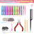 14 Colors Hair Tinsel Kit with Tool, 47 inch 2800 Strands Tinsel Hair Extensions for Women Girls, Fairy Hair Tinsel Glitter Sparkling Shiny Colorful