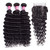 10A Deep Wave Human Hair Bundles with Closure(18 20 22+16 Closure) Brazilian Deep Weave Curly Human Hair 3 Bundles with 4x4 Lace Closure 100% Unproce