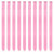 FESHFEN Colored Clip in Hair Extensions - 10 PCS Pink Highlighted Hair Piece Straight Synthetic Clip in Hairpieces for Women 22 inch
