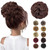 MORICA Messy Hair Bun Hair Scrunchies Extension Curly Wavy Hair Synthetic Chignon Hairpieces for Women(33#)