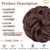 MORICA Messy Hair Bun Hair Scrunchies Extension Curly Wavy Hair Synthetic Chignon Hairpieces for Women(33#)