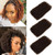 FASHION IDOL Afro Kinkys Bulk Human Hair for Dreadlock Extensions Loc Repair Braiding Twist Tight Afro Kinky Human Hair for Loc 3 Packs 150 Gram Dark