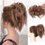 Lativ Messy Hair Bun Tousled Updo Hair Scrunchies Extension With Elastic Rubber Band Messy Accessories Hair Pieces for Women Girls (Messy Bun, Light