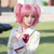 ANOGOL Hair Cap+ Madoka Magica Cosplay Wig for Women Pink Pigtails Wig Short Cute Lolita Wigs with Double Ponytails Sweet and Lovely Synthetic Hair f