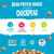 The Good Bean Crunchy Chickpeas - Sea Salt - (50 Pack) 0.75 oz Bag - Roasted Chickpea Beans - Vegan Snack with Good Source of Plant Protein and Fiber