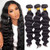 12A Loose Wave Bundles Human Hair 16" 18" 20" 300g 100% Unprocessed Brazilian Virgin Hair Loose Deep Wave Human Hair Weave Bundles Natural Color