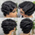 OYM HAIR Short Pixie Cut Wigs For Black Women Wig Brazilian Human Hair Wigs Finger Ocean Wave Wig Remy Human Hair (black)