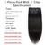 Anrosa Yaki Hair Clip in Yaki Hair Extensions Clip in Human Hair for African American Yaki Straight Clip ins Natural Hair Thick Volume Natural #1B 10