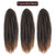 Marley Hair 24 Inch Marley Braiding Ombre Hair for Long Afro Kinky Marley Twist Braiding Hair Extensions (24 Inch (Pack of 3), T1B/30)