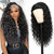 XSY Headband Wig Human Hair 26 Inch Deep Wave Human Hair Headband Wigs for Black Women Glueless Curly Headband Wig 150% Density Natural Color