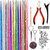 Hair Tinsel Kit, Fairy Tinsel Hair Extensions With Tool 2760 Strands 12 Colors Holographic Heat Resistant Sparkling Hair Glitter for Christmas New Ye
