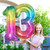 KatchOn, Giant Rainbow Number 13 Balloon - 40 Inch | 13 Birthday Balloons | 13th Birthday Decorations for Girls | Number Balloons for Anniversary Dec