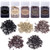 Duufin 2500 Pieces Hair Extensions Beads 5.0mm Micro Links Rings Silicone Lined Beads for Women Men Hair Feather Extensions Tool, 5 Colors