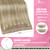 YoungSee Invisible Wire Hair Extensions 85G Blonde Highlight Wire Hair Extensions Real Human Hair Golden Blonde Highlights Light Blond Human Hair Fis
