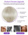 LaaVoo Tape in Hair Extensions Human Hair Tape in Extension Platinum Blonde 18 Inch Tape ins Hair Extension White Blonde Seamless Hair 20pcs/50gram