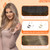 Full Shine Invisible Wire Hair Extensions Real Human Hair Balayage Ombre Wire Hair Extensions 3/8/22 Dark Root Secret Extensions Fishing Line Extensi