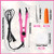 Lanties Hair Extensions Iron Fusion Keratin Hair Extensions Heat Tool Heat Connector Wand with Fusion Glue Protector Template Hair Clip Finger Protec