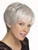 EMMOR Short Silver Grey Human Hair Blend Synthetic Fiber Wigs for Women,Natural Pixie Cut Wig With Bang, Light Weight/Long Life/Ready To Wear/Daily U