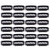 24 pcs/lot 32mm 6-Teeth with Rubber U-Shape Snap Clips Metal Wig Hair Extension Clips for Hair Extension Hairpiece (3.2cm Black)