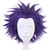 ANOGOL Hair Cap+ Purple Spiky Wig Men Purple Crazy Wig Funny Wigs for Crazy Hair Day Short Spiky Wigs for Anime Cosplay for Halloween Party Costume C