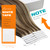 Sunny Hair Tape in Hair Extensions Human Hair 18 Inch Remy Hair Extensions Tape ins for Women Dark Brown Highlight Caramel Blonde Hair Extensions Rea