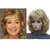 Kalyss Short Curly Wavy Blonde Wigs for Women Blonde Wig with Hair Bangs Heat Resistant Synthetic Hair Wigs 12 Inches