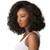 Sensationnel Curls Kinksandco Half Wig - Top Lady Instant Weave Drawstring Cap for Natural 3C to 4C Hair Textures (1B OFFBLACK)