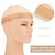 WILLBOND 4 Pieces Nylon Wig Caps and Silicone Wig Grip Band for Lace Front Set for Women Human Hair Seamless Non-slip Headband Stretchy Adjustable fo