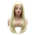 Meiyite Hair Straight Long 24inch Beige Heavy Density Heat Resistant Realistic Wig