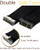Hetto Tape in Hair Extensions Human Hair Black Tape in Extension Human Hair Natural Tape ins Human Hair Extension Jet Black Inviisble 12Inch 30g 20pc