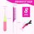 Luinabio 8 Pcs Hair Crochet Hooks Set with Accessories Include 2 Plastic Crochet Needle Hooks 4 Alligator Hair Clip and 2 Rat Tail Comb Tool Kits for