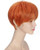 OYSRONG New Handsome Men Short Orange Straight Cosplay Wig