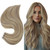 Full Shine Seamless Remy Hair Extensions Tape in Color 18/613 Ash Blonde Mix With Blonde Natural Hair 14Inch Tape in Real Human Hair Extensions Doubl