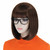 Bopocoko Brown Wigs for Women Velma Costume 12'' Short Brown Bob Wig with Bangs Natural Cute Soft Wigs for Daily Party BU027BR