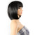 AGPTEK 13 Inches Straight Heat Resistant Short Bob Hair Wigs with Flat Bangs for Women Cosplay Daily Party - Black