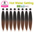 BEFUNNY Braiding Hair,Pre Stretched Braiding Hair, 24 Inch 8 Packs Ombre Prestretched Hair For Crochet Box Braids,Professional Itch Free Synthetic Ha