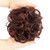 IMISSU 2PCS Messy Bun Hair Piece Updo Fake Scrunchies Ponytail Extension Wavy Curly Hairpieces Chignon Headband for Women Girls (2PCS Brown Burgundy)